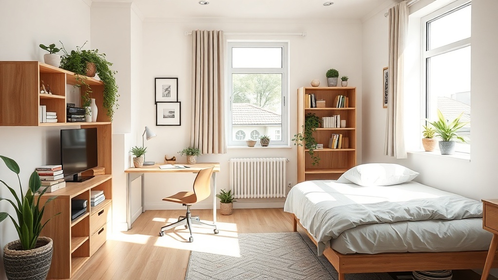 Studio meublé lumineux et moderne